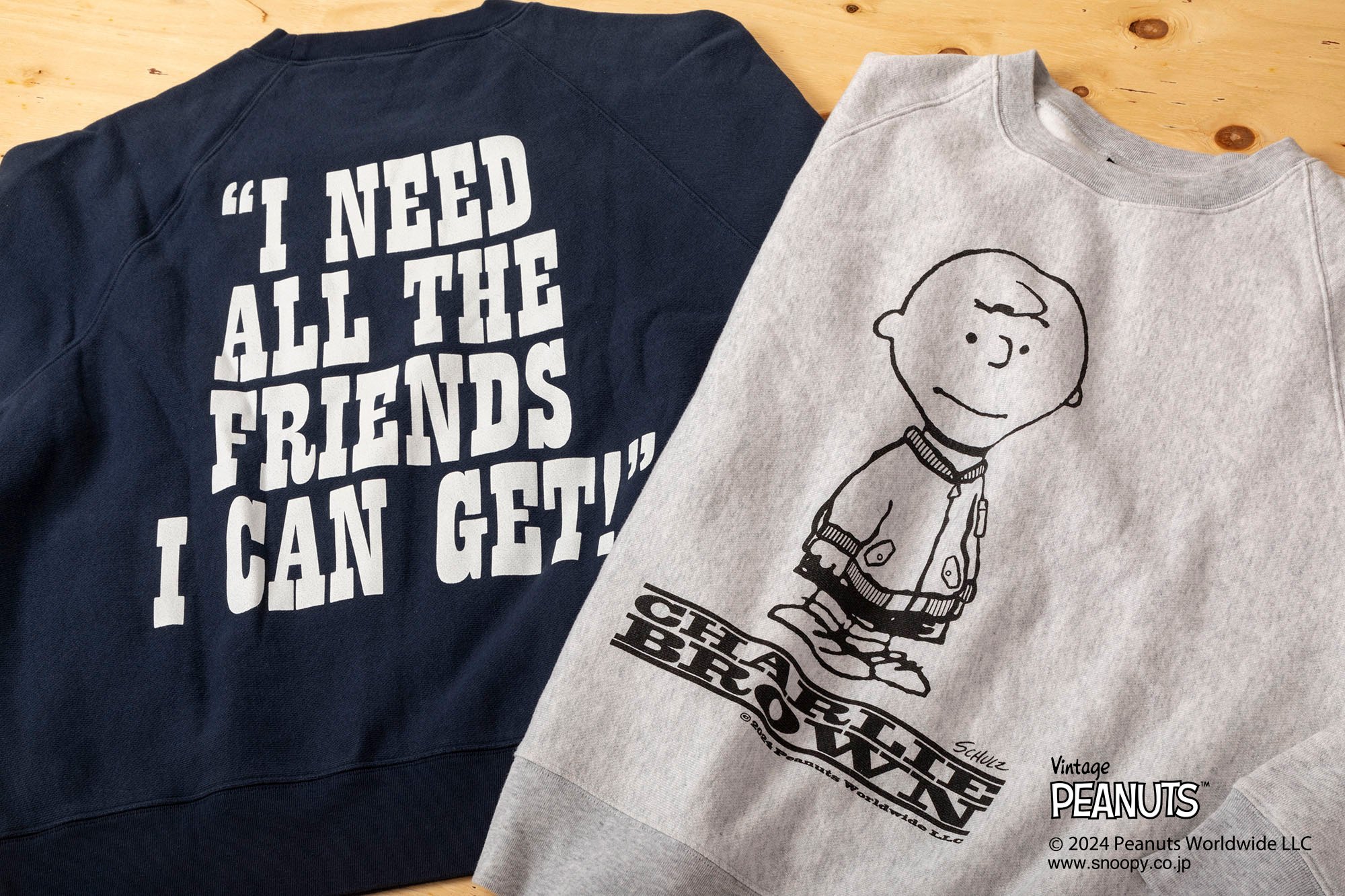 PEANUTS CREW RAGLAN SWEAT